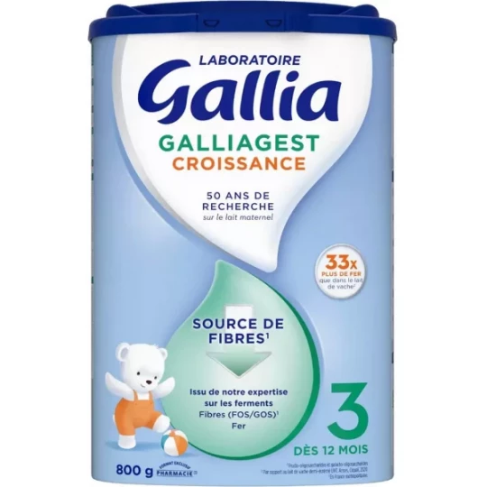 Gallia Galliagest Croissance 3ème Age 800 g