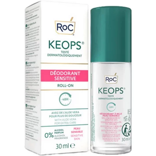 ROC Keops Sensitive Soin Déodorant Roll-On 30 ml