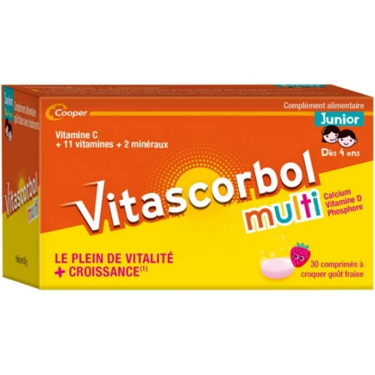 Vitascorbol Multi Junior Fraise x 30