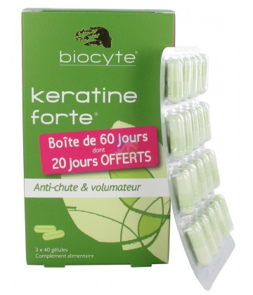 Biocyte Kératine Forte Anti-Chute & Volumateur 3 x 40