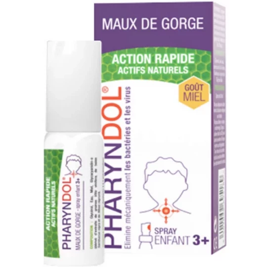 Pharyndol Infections et Maux de Gorge Spray Enfants 20 ml