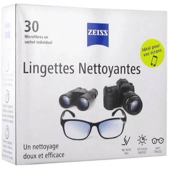 Zeiss Lingettes Nettoyantes pour Lunettes x 30