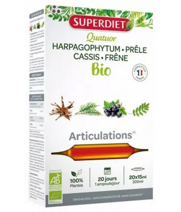 Superdiet Quatuor Bio Harpagophytum Articulations x 20
