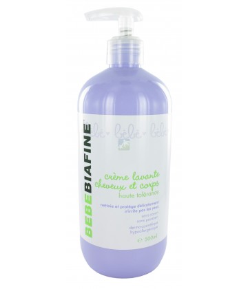 BébéBiafine Crème Lavante Cheveux et Corps 500 ml