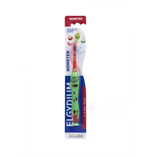 Elgydium Kids Brosse à Dents Monster 2 à 6 ans