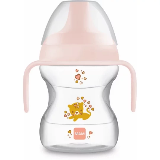 MAM Tasse d'Apprentissage 190 ml 2ème Âge Décorée Bec Souple avec anse - image 2