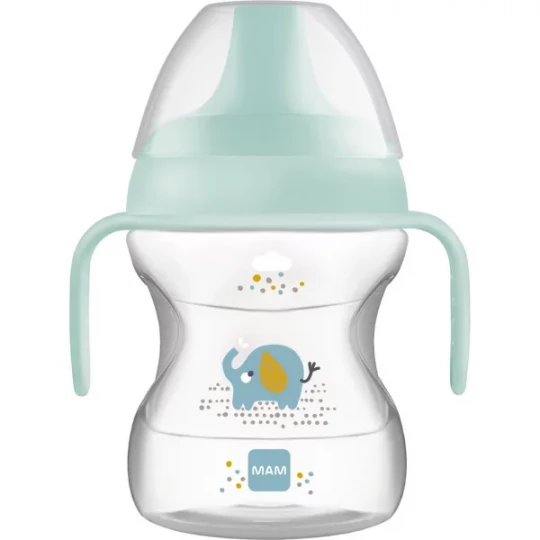 MAM Tasse d'Apprentissage 190 ml 2ème Âge Décorée Bec Souple avec anse - image 4