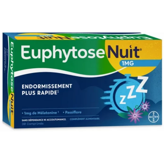 Euphytose Nuit Comprimés Mélatonine et Passiflore - image 6