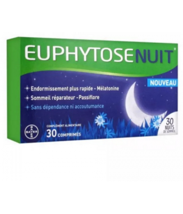 Euphytose Nuit Sommeil Mélatonine et Passiflore
