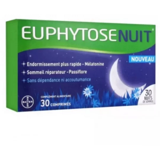 Euphytose Nuit Comprimés Mélatonine et Passiflore - image 8
