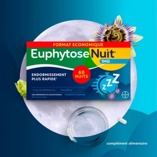 Euphytose Nuit Comprimés Mélatonine et Passiflore - image 14