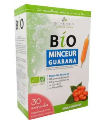 3 Chênes Bio Minceur Guarana x 30