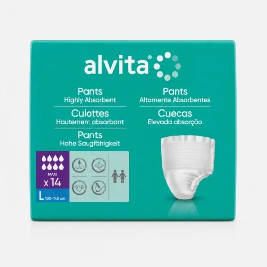 Alvita Culottes Absorbantes Nuit Large x 14