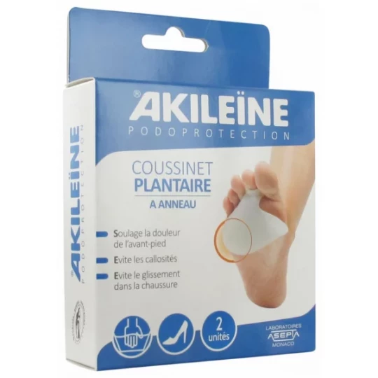 Akileïne Podoprotection Coussinet Plantaire à Anneau x 2