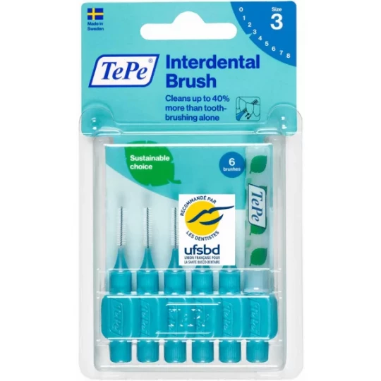 TePe Brossettes Interdentaires 0,6 mm x 6