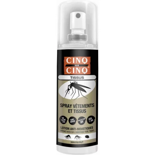 Cinq sur Cinq Spray Vêtements et Tissus 100 ml
