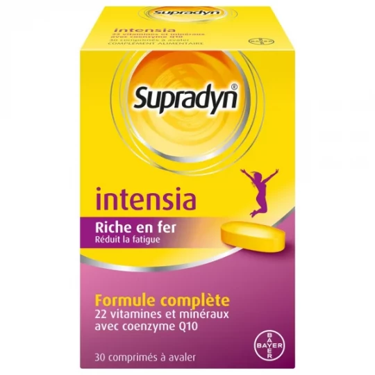 Supradyn Intensia à avaler Vitamines, Minéraux et Fer Comprimés x 30