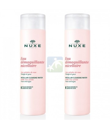 Nuxe Eau Démaquillante Micellaire aux Pétales de Rose 2 x 400 ml