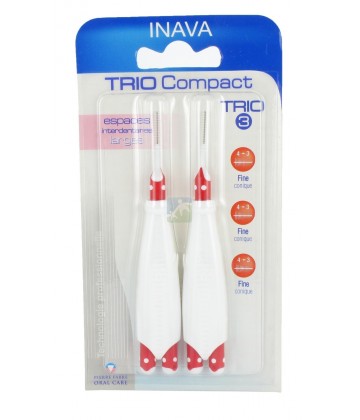 Inava Brossettes Trio Compact N°3 Larges (2 manches + 6 têtes)
