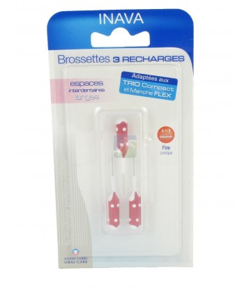 Inava Brossettes Recharges Rouge Interdentaires Larges x 3