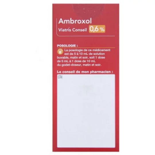 Ambroxol Mylan Viatris 0,6% Solution Buvable 150 ml - image 2