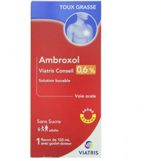 Ambroxol Mylan Viatris 0,6% Solution Buvable 150 ml - image 1