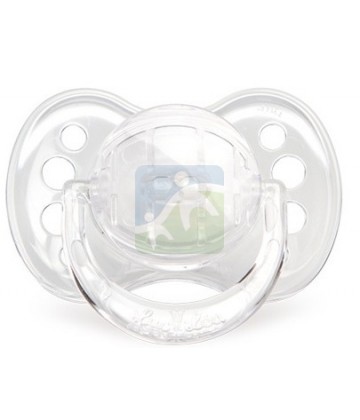 Luc et Léa Sucette Symétrique Silicone 0-6 mois "Transparente"