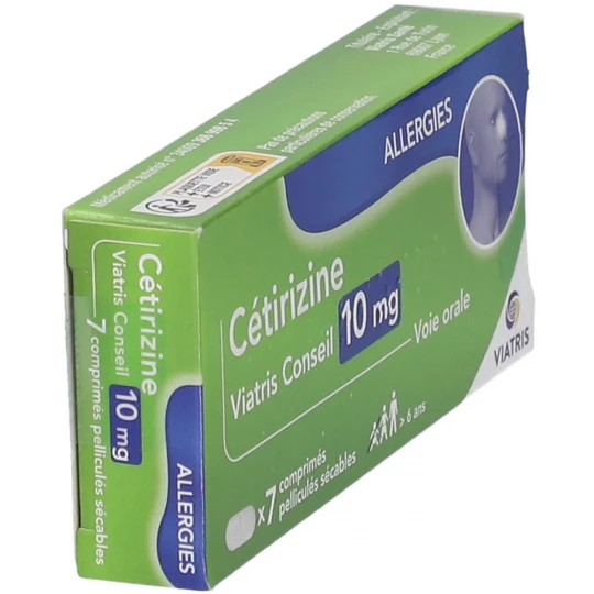 Cétirizine Viatris Conseil 10 mg Comprimés x 7 - image 2