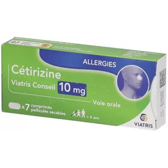 Cétirizine Viatris Conseil 10 mg Comprimés x 7