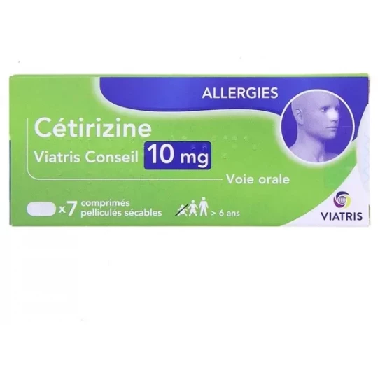 Cétirizine Viatris Conseil 10 mg Comprimés x 7 - image 4