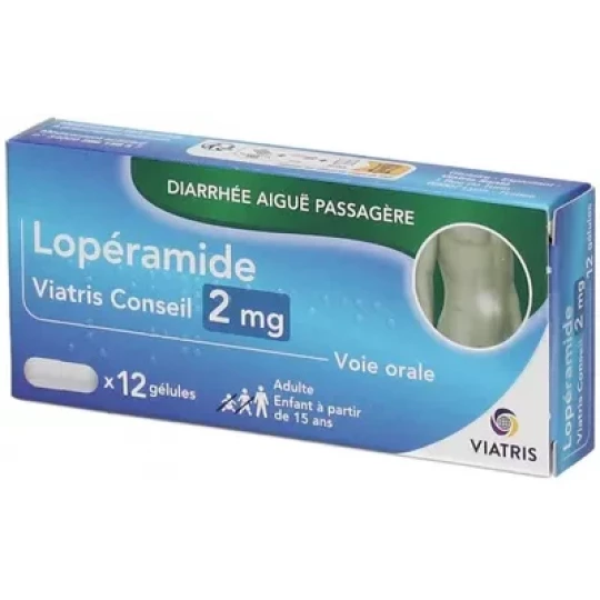 Lopéramide Viatris 2 mg Gélules x 12