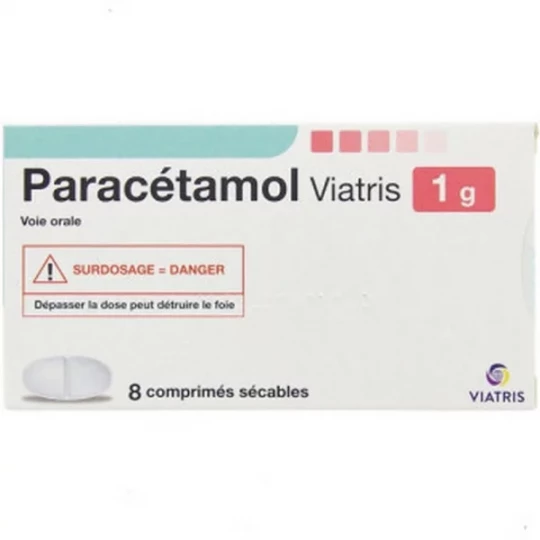 Paracétamol Mylan Viatris 1 g Comprimés x 8