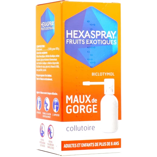 Hexaspray Collutoire Fruits Exotiques 30 g