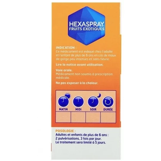 Hexaspray Collutoire Fruits Exotiques 30 g - image 2