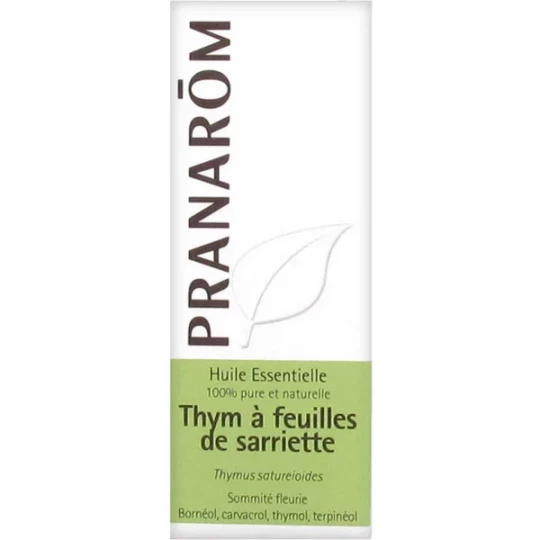 Pranarôm Huile Essentielle Thym à Feuilles de Sariette 10 ml