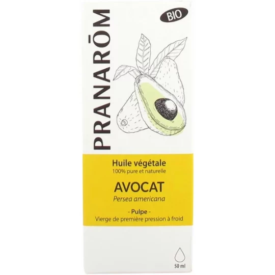 Pranarôm Huile Végétale Avocat Bio 50 ml