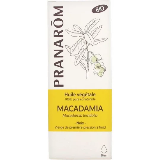 Pranarôm Huile Végétale Macadamia Bio 50 ml