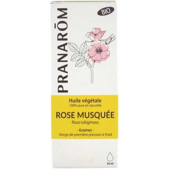 Pranarôm Huile Végétale Rose Musquée Bio 50 ml
