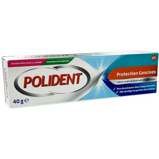 Polident Crème Fixative Protection Gencives 40 g