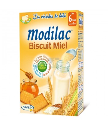 Modilac Les Céréales de Bébé Biscuit Miel 300 g