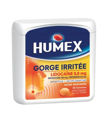 Humex Gorge Irritée Mandarine x 30