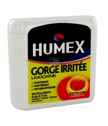 Humex Gorge Irritée Mandarine x 30