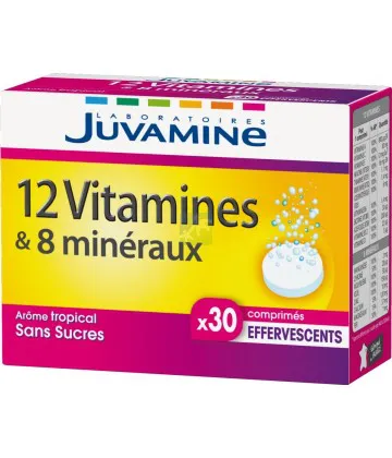Juvamine Fizz 12 Vitamines et 8 Minéraux x 30