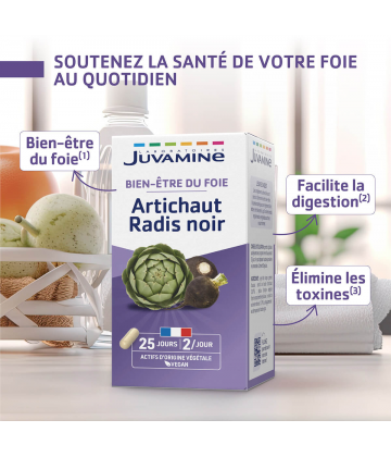 Juvamine Phyto Artichaut Radis Noir x 50