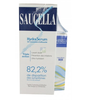 Saugella Hydraserum hygiène intime 200 ml + Gel Lubrifiant 10 ml