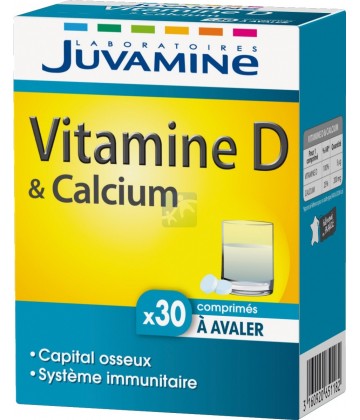 Juvamine Vitamine D Calcium x 30