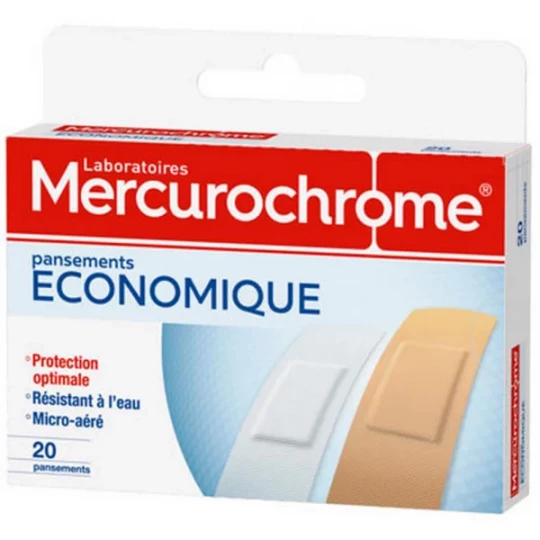 Mercurochrome Pansements Economique x 20