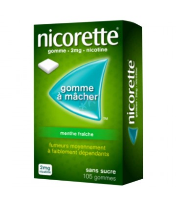 Nicorette 2 mg Menthe Fraîche Sans Sucre x 105