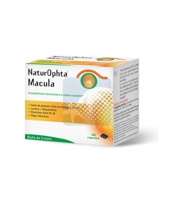 NaturOphta Macula Anti-oxydant Oculaire Offre 3 Mois 3 x 60
