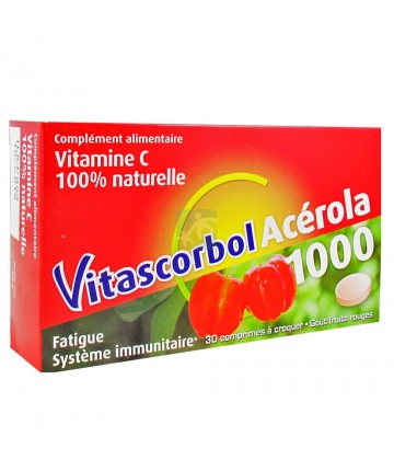 Vitascorbol Acerola Comprimés x 30